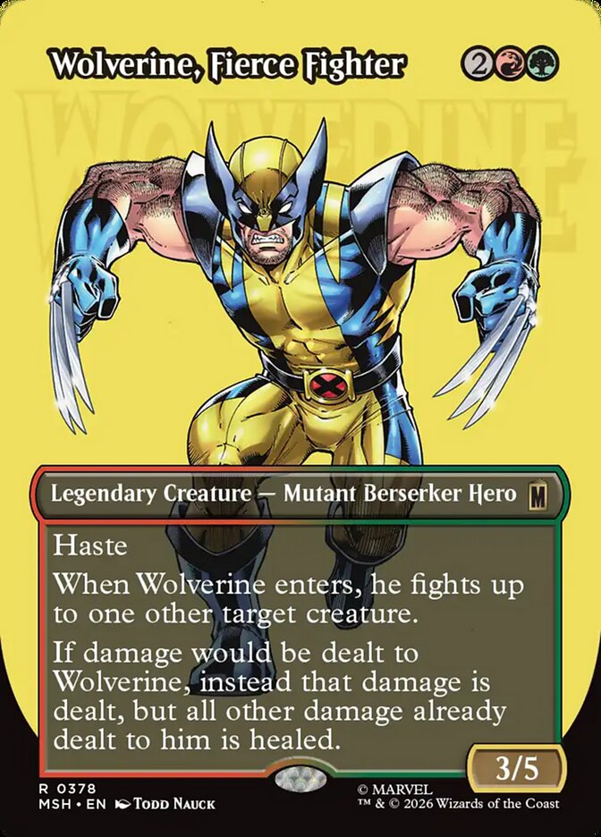 Wolverine, Fierce Fighter - Magic: The Gathering - MoxLand