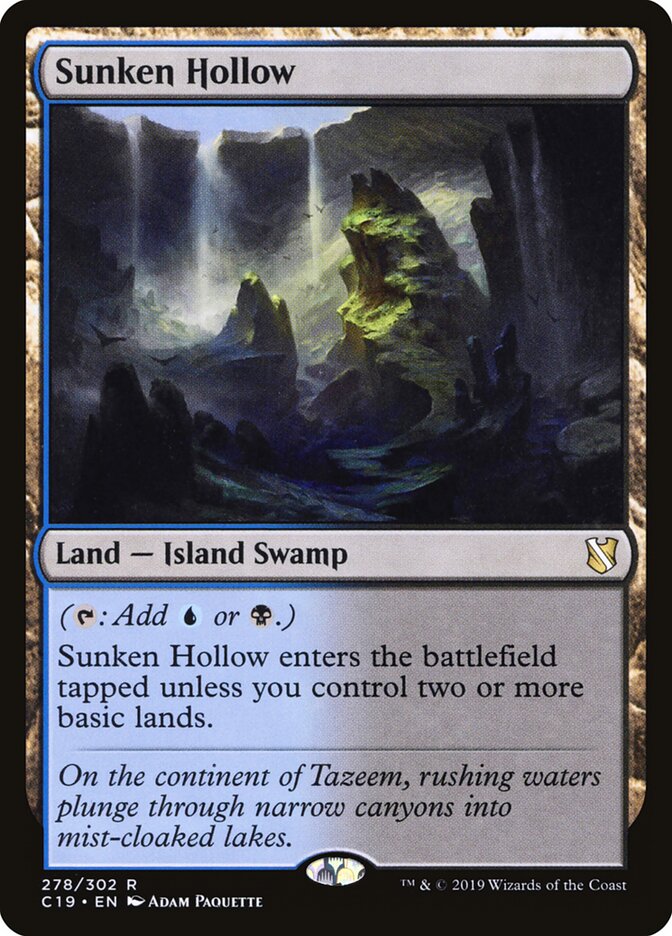 Vale Afundado / Sunken Hollow - Magic: The Gathering - MoxLand