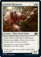 Faithful Pikemaster - Magic: The Gathering - MoxLand