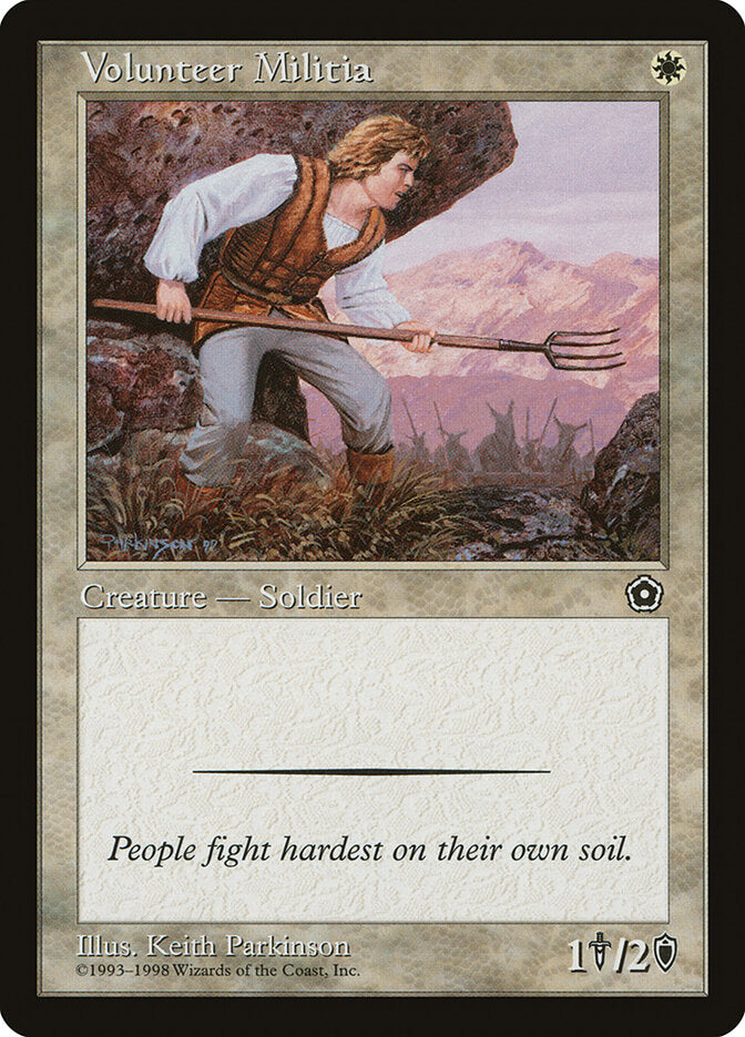 Volunteer Militia - Magic: The Gathering - MoxLand