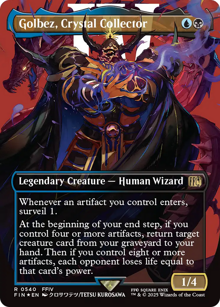 Golbez, Colecionador de Cristais / Golbez, Crystal Collector - Magic: The Gathering - MoxLand