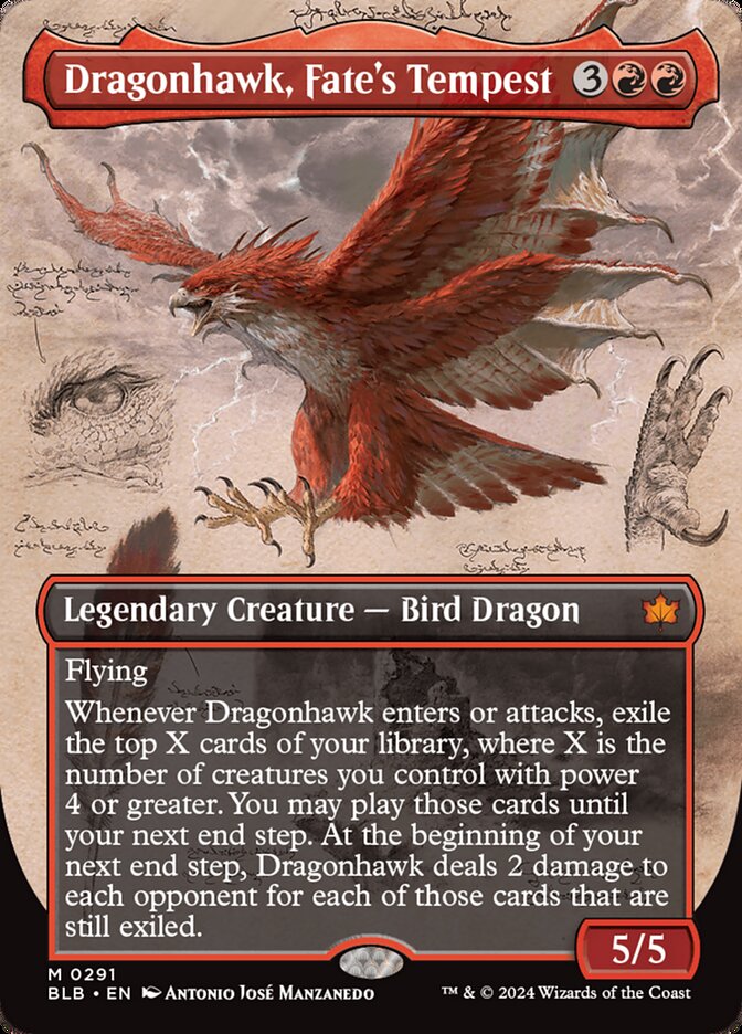 Dracofalco, Tempestade do Destino / Dragonhawk, Fate's Tempest - Magic: The Gathering - MoxLand
