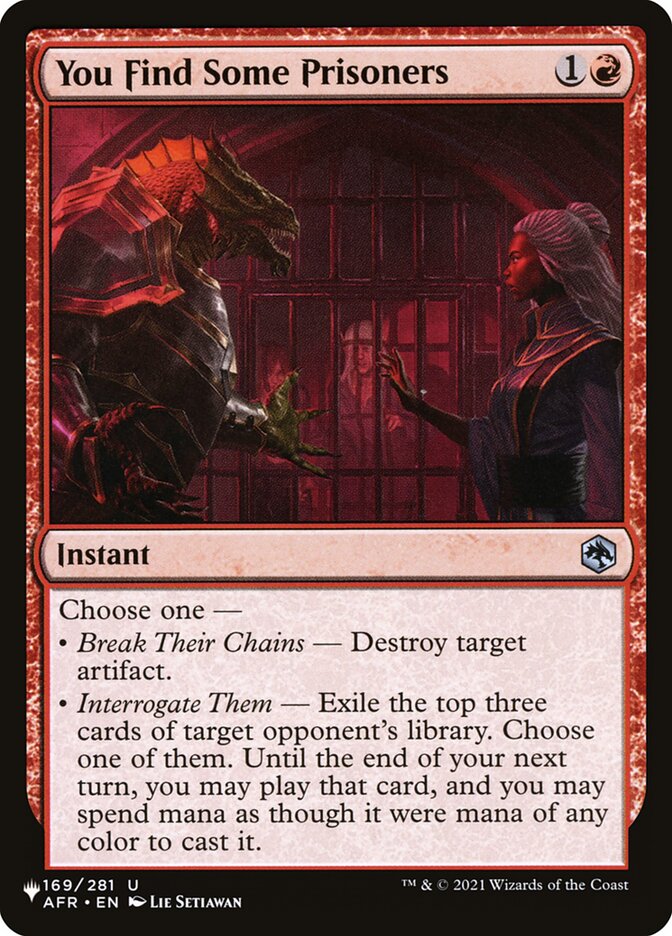 Vocês Encontram Alguns Prisioneiros / You Find Some Prisoners - Magic: The Gathering - MoxLand