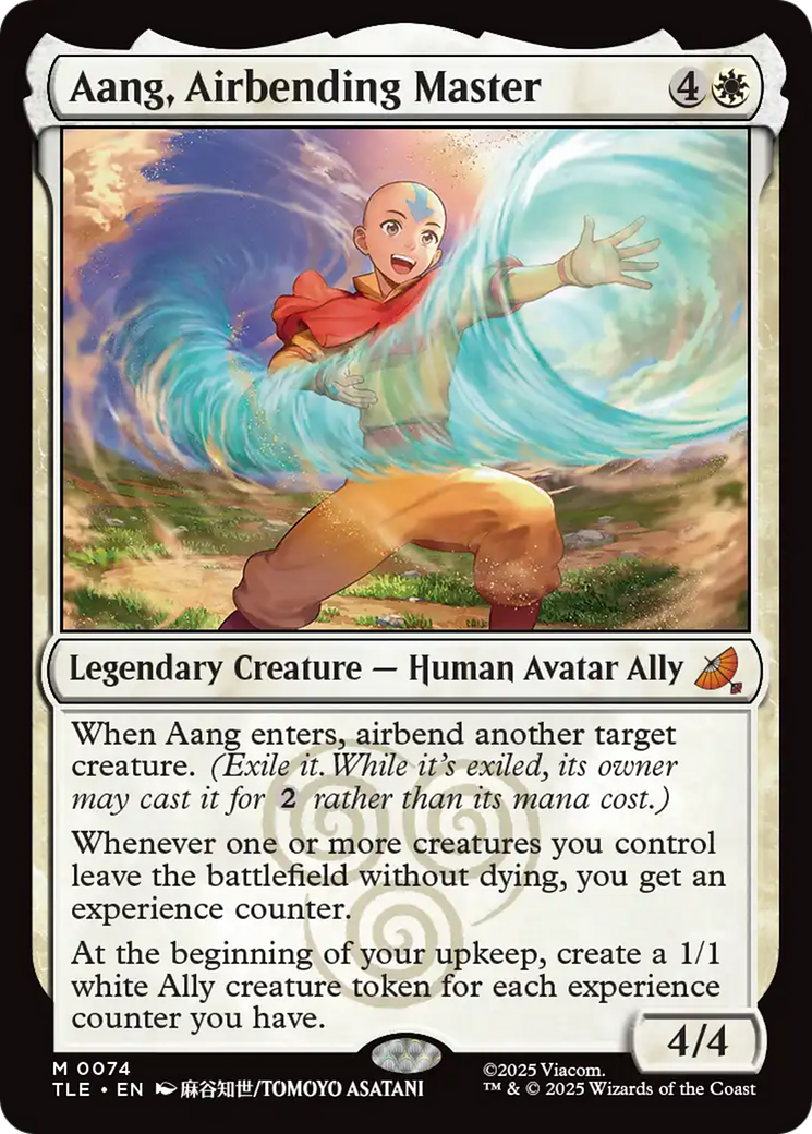 Aang, Mestre da Dobra de Ar / Aang, Airbending Master - Magic: The Gathering - MoxLand