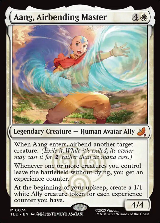 Aang, Mestre da Dobra de Ar / Aang, Airbending Master - Magic: The Gathering - MoxLand
