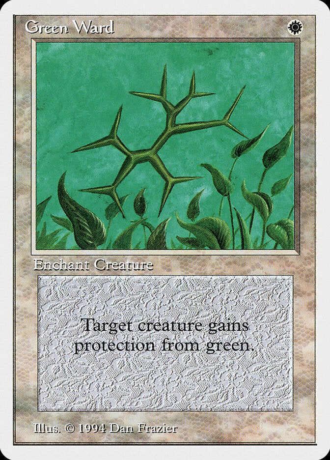 Defesa Verde / Green Ward - Magic: The Gathering - MoxLand