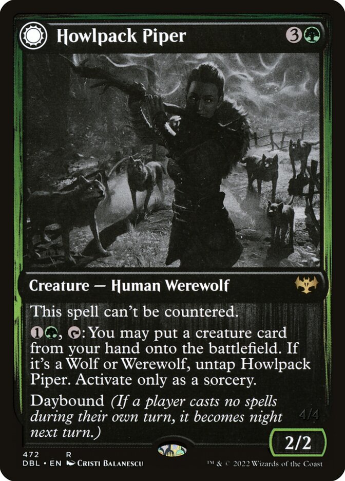 Flautista da Alcateia Uivante / Howlpack Piper - Magic: The Gathering - MoxLand