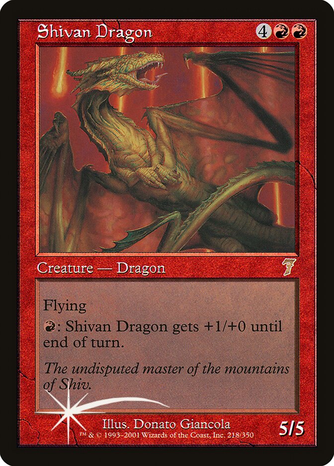 Dragão de Shiv / Shivan Dragon - Magic: The Gathering - MoxLand