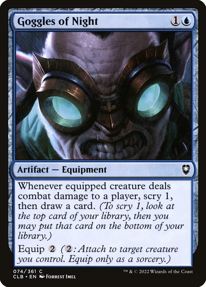 Olhos Noturnos / Goggles of Night - Magic: The Gathering - MoxLand
