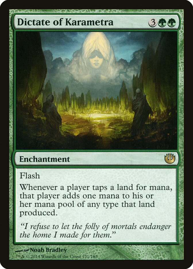 Decreto de Carametra / Dictate of Karametra - Magic: The Gathering - MoxLand