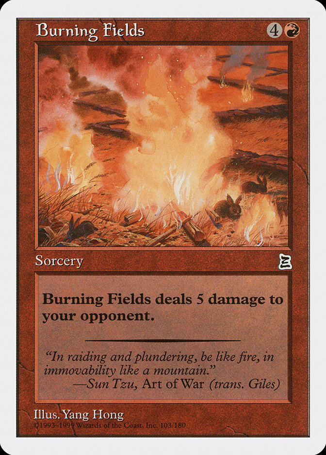 Burning Fields - Magic: The Gathering - MoxLand