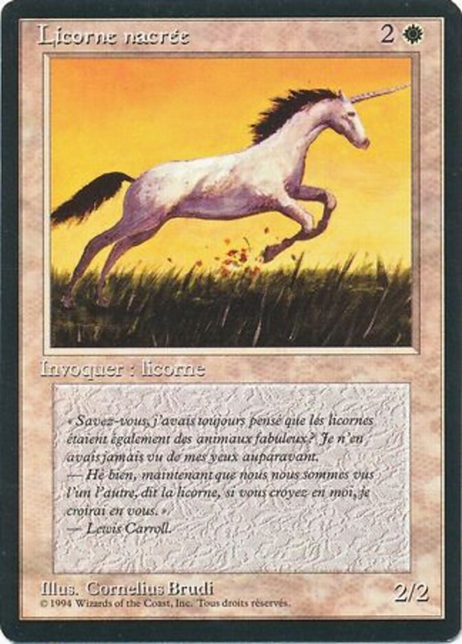 Unicórnio Perolado / Pearled Unicorn - Magic: The Gathering - MoxLand