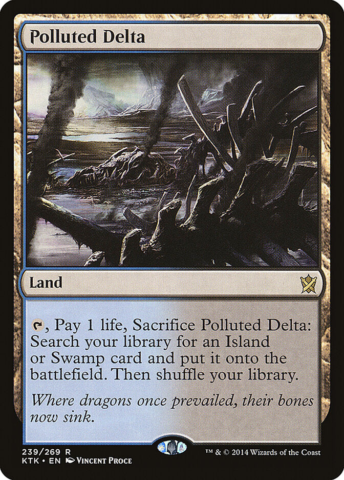 Delta Poluído / Polluted Delta - Magic: The Gathering - MoxLand