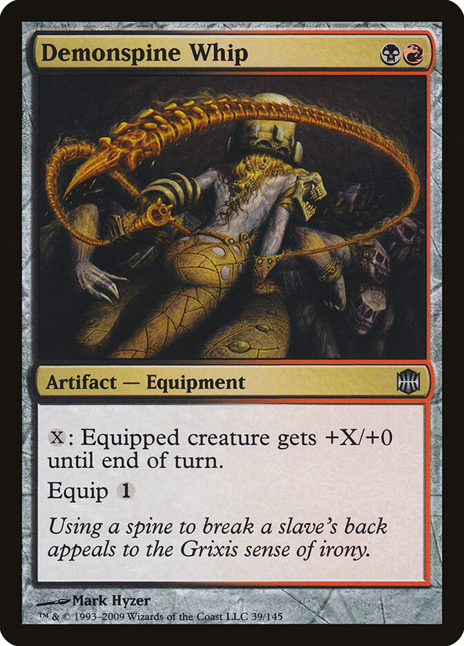 Chicote Espinha-do-Demônio / Demonspine Whip - Magic: The Gathering - MoxLand