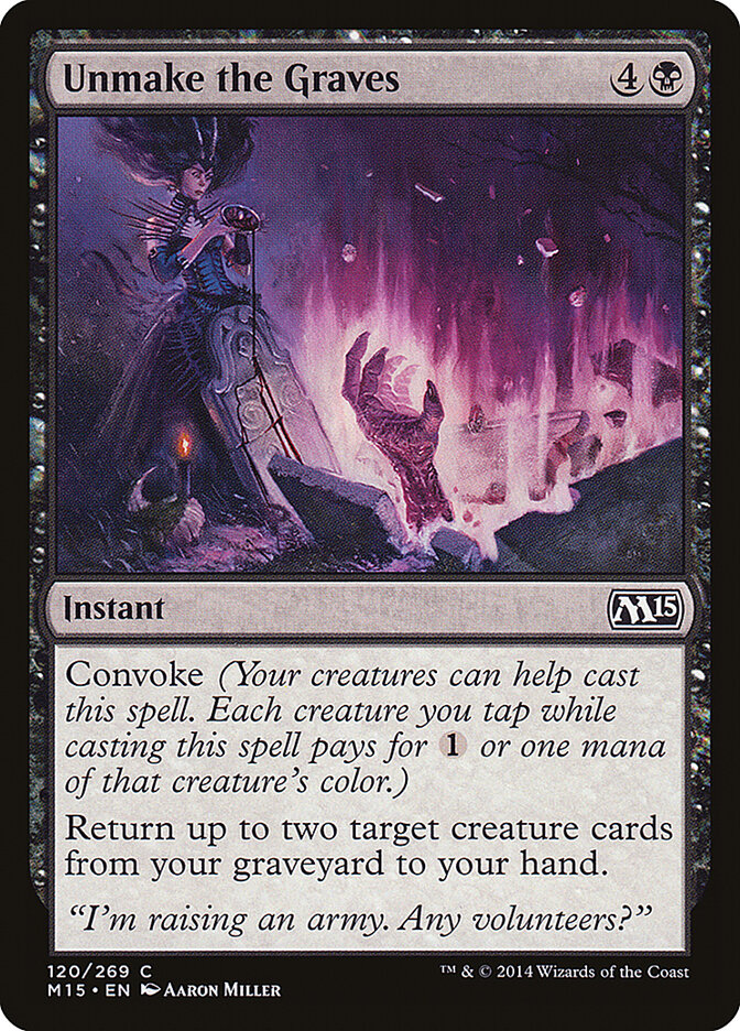 Desfazer os Túmulos / Unmake the Graves - Magic: The Gathering - MoxLand