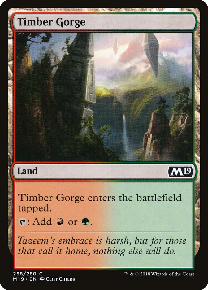 Desfiladeiro da Mata / Timber Gorge - Magic: The Gathering - MoxLand