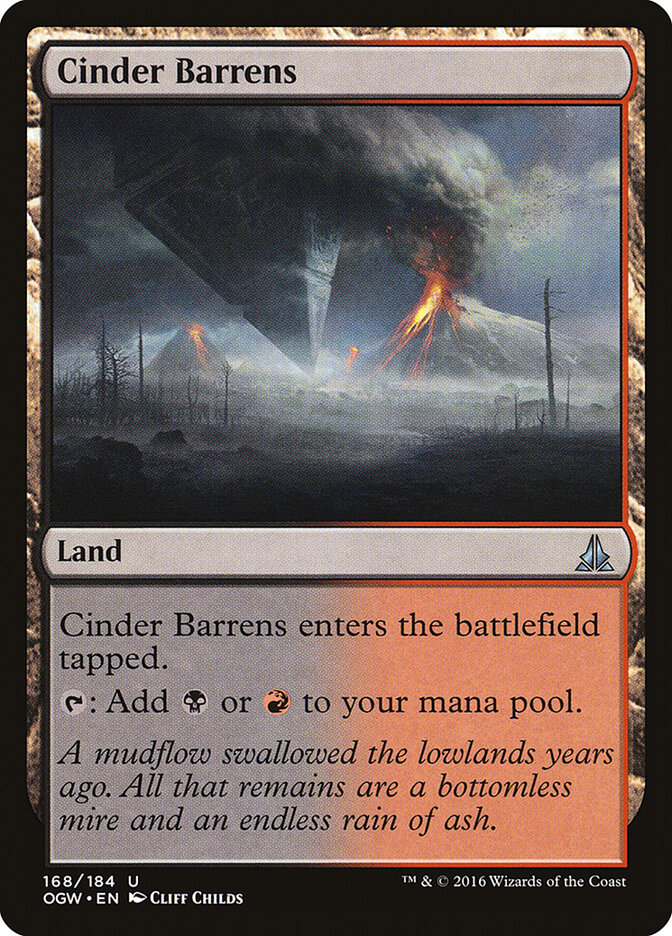 Desolação de Cinzas / Cinder Barrens - Magic: The Gathering - MoxLand