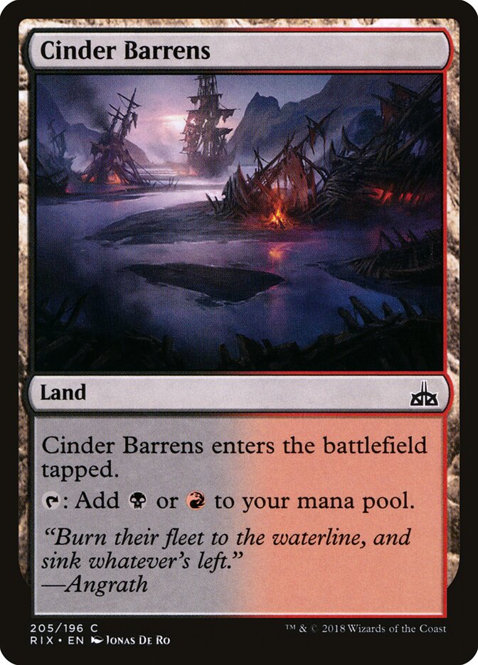 Desolação de Cinzas / Cinder Barrens - Magic: The Gathering - MoxLand