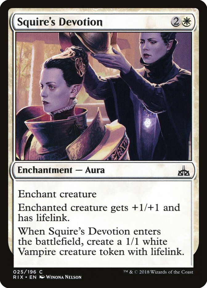 Devoção da Escudeira / Squire's Devotion - Magic: The Gathering - MoxLand