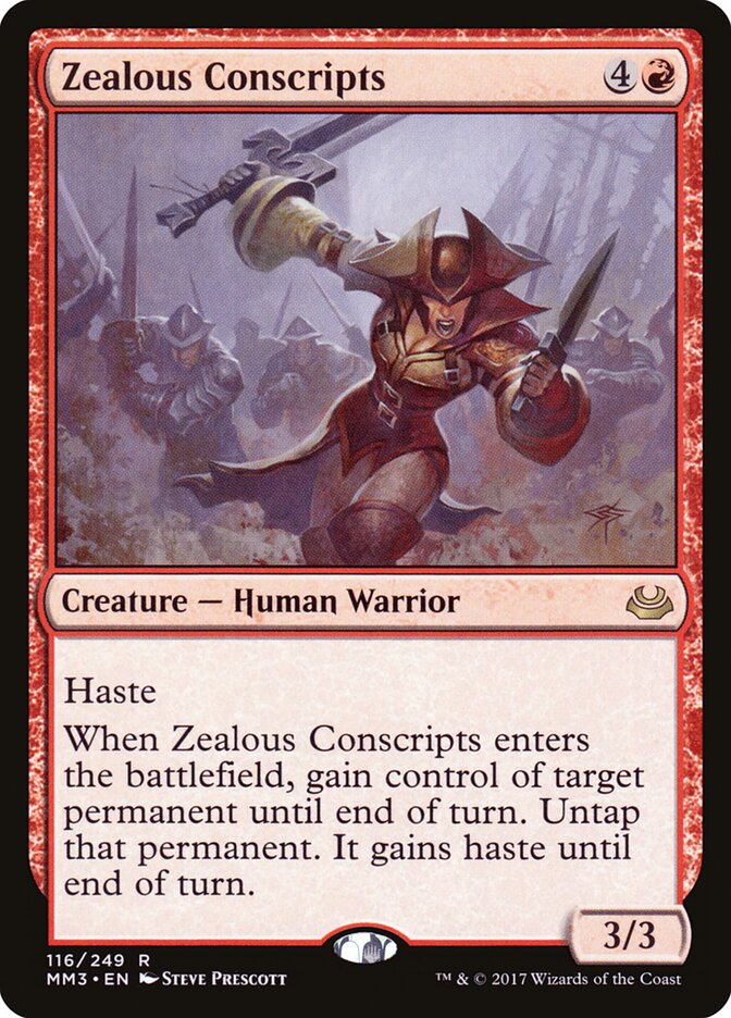Recrutas Zelosos / Zealous Conscripts - Magic: The Gathering - MoxLand