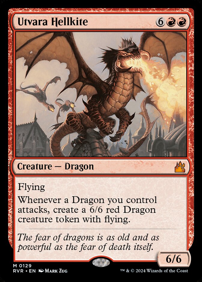 Dragão Avérneo de Utvara / Utvara Hellkite - Magic: The Gathering - MoxLand