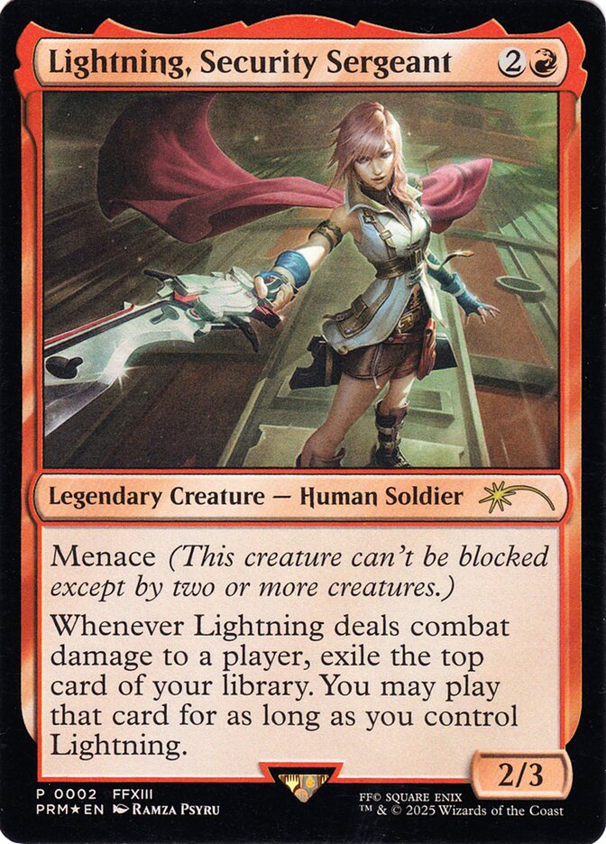 Lightning, Security Sergeant - Magic: The Gathering - MoxLand