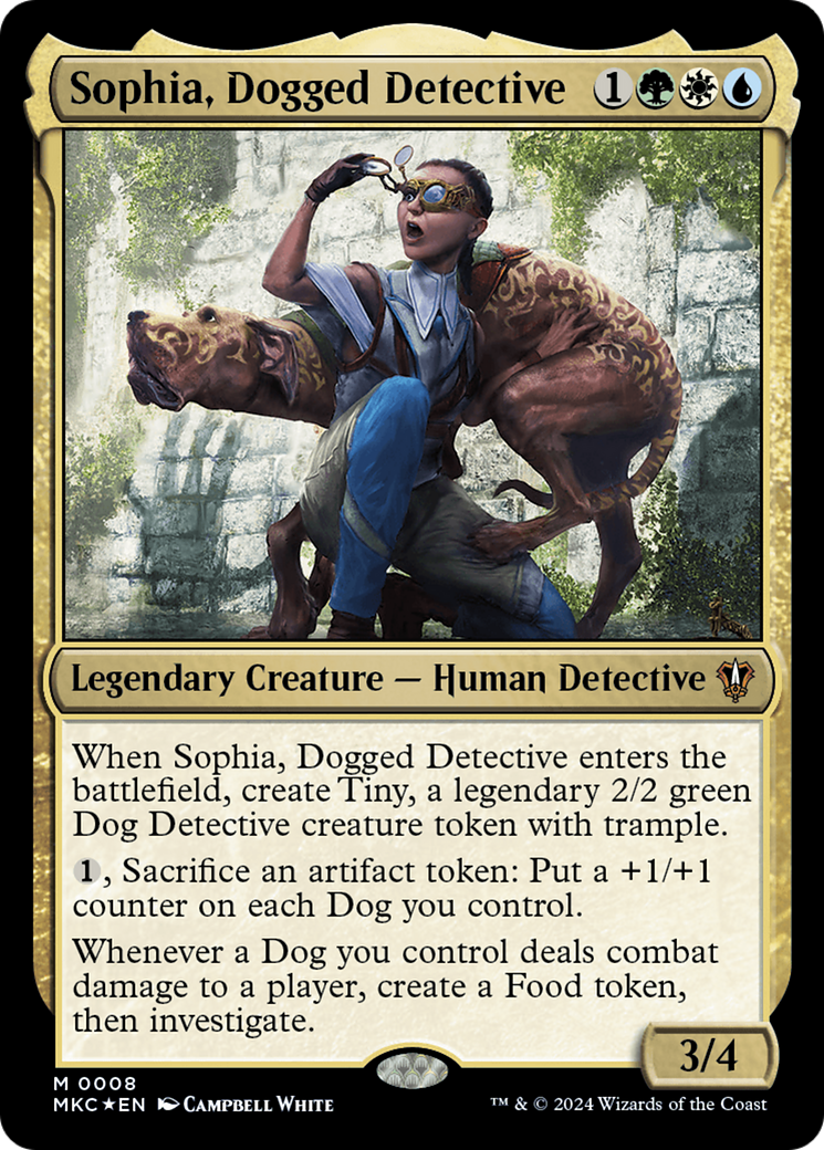 Sophia, Dogged Detective - Magic: The Gathering - MoxLand