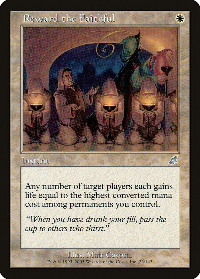 Recompensar os Fiéis / Reward the Faithful - Magic: The Gathering - MoxLand