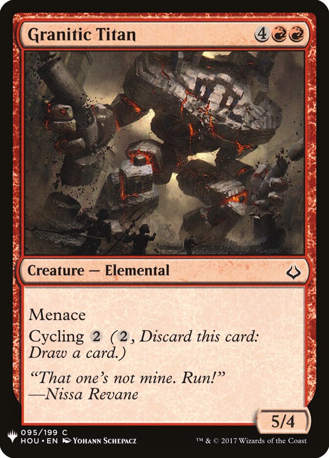 Titã Granítico / Granitic Titan - Magic: The Gathering - MoxLand