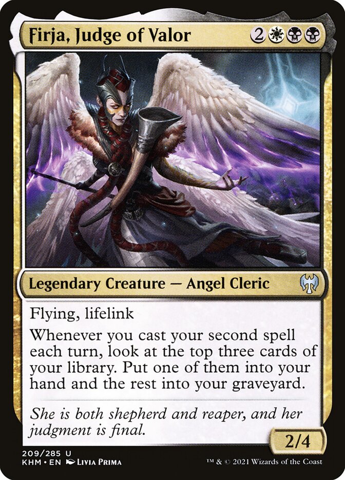 Firja, Juíza do Valor / Firja, Judge of Valor - Magic: The Gathering - MoxLand