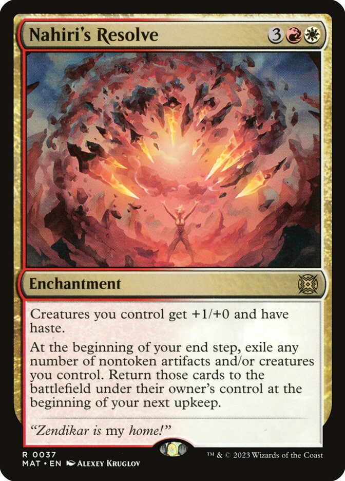 Determinação de Nahiri / Nahiri's Resolve - Magic: The Gathering - MoxLand