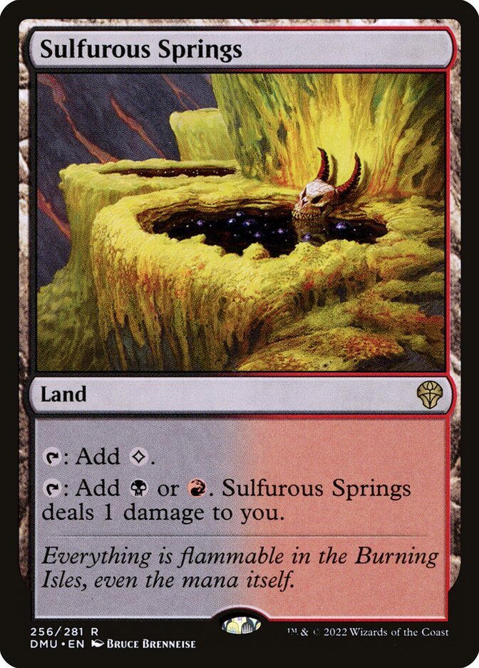 Fontes Sulfurosas / Sulfurous Springs - Magic: The Gathering - MoxLand