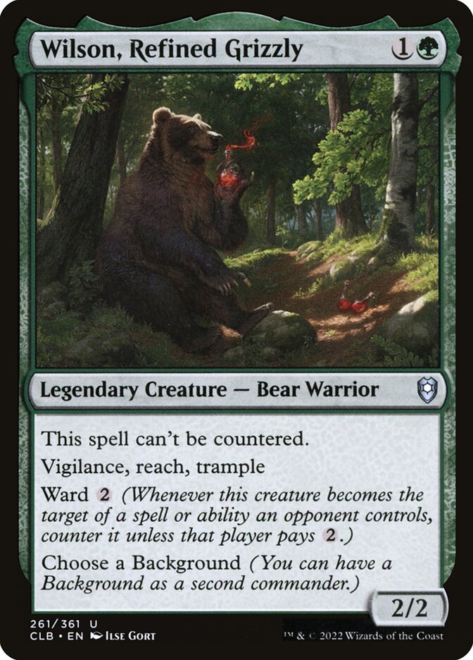 Wilson, Urso Pardo Refinado / Wilson, Refined Grizzly - Magic: The Gathering - MoxLand