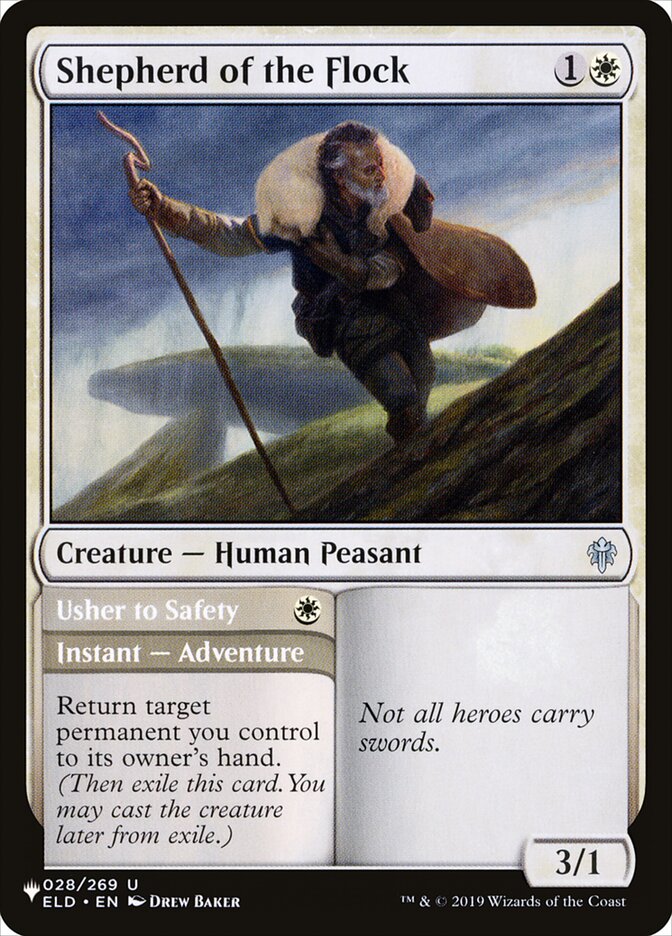 Shepherd of the Flock / Usher to Safety - Magic: The Gathering - MoxLand