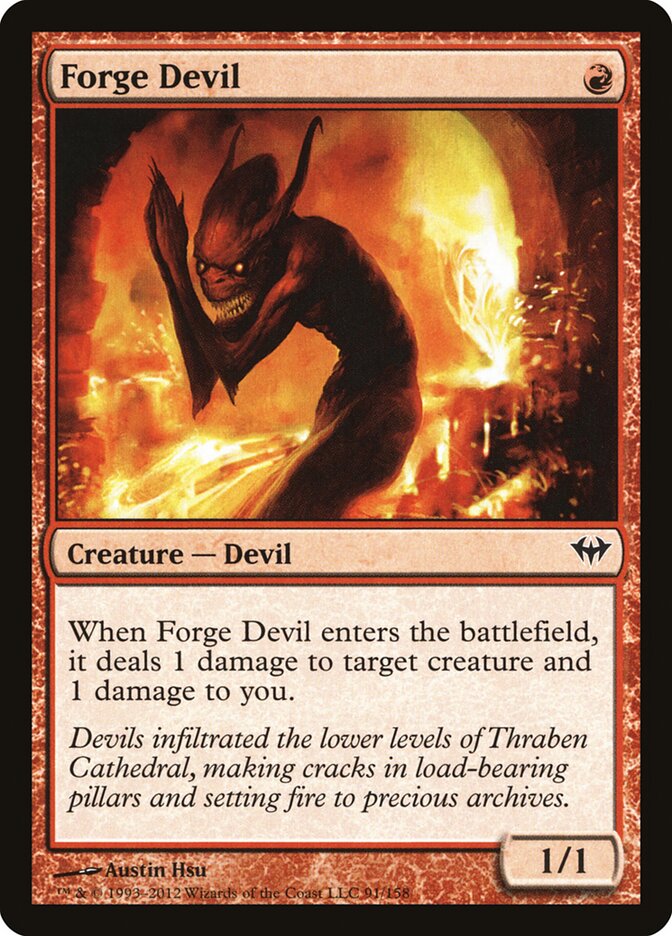 Diabo da Fornalha / Forge Devil - Magic: The Gathering - MoxLand