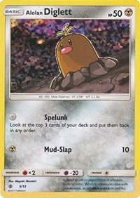 Diglett de Alola / Alolan Diglett - Pokémon TCG - MoxLand