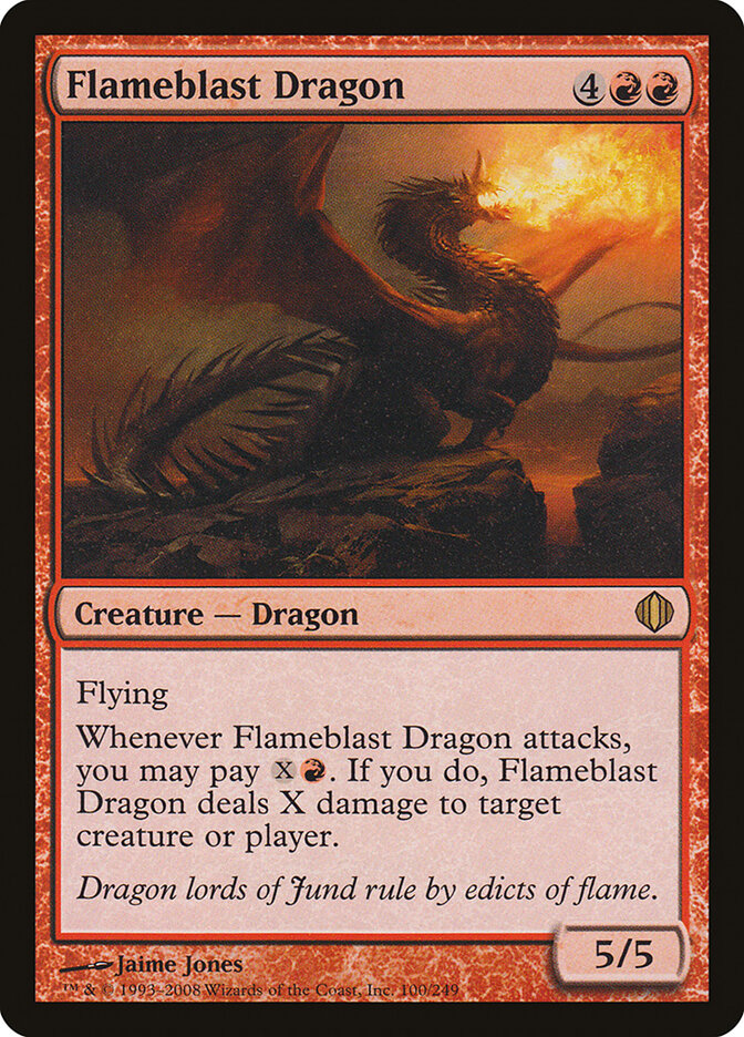 Dragão da Explosão Flamejante / Flameblast Dragon - Magic: The Gathering - MoxLand