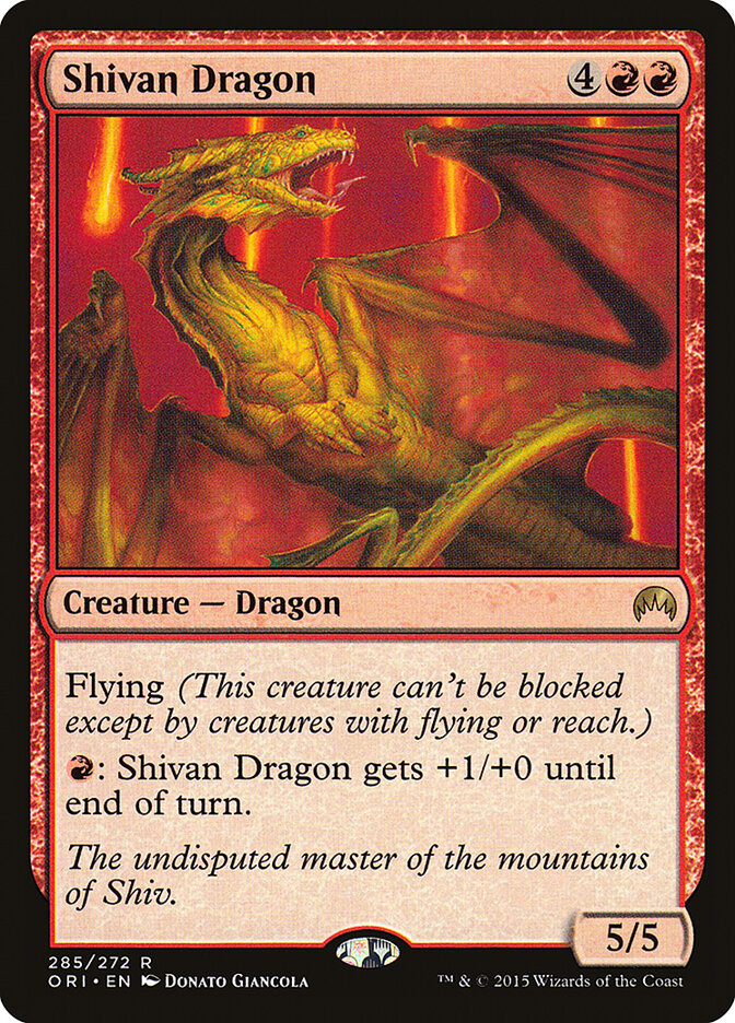 Dragão de Shiva / Shivan Dragon - Magic: The Gathering - MoxLand