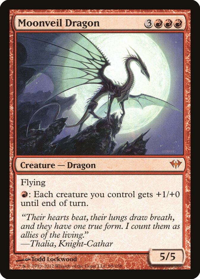 Dragão do Véu Lunar / Moonveil Dragon - Magic: The Gathering - MoxLand