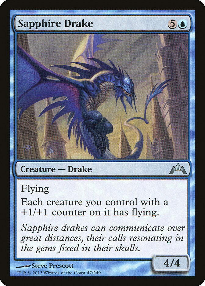 Dragonete Safírico / Sapphire Drake - Magic: The Gathering - MoxLand