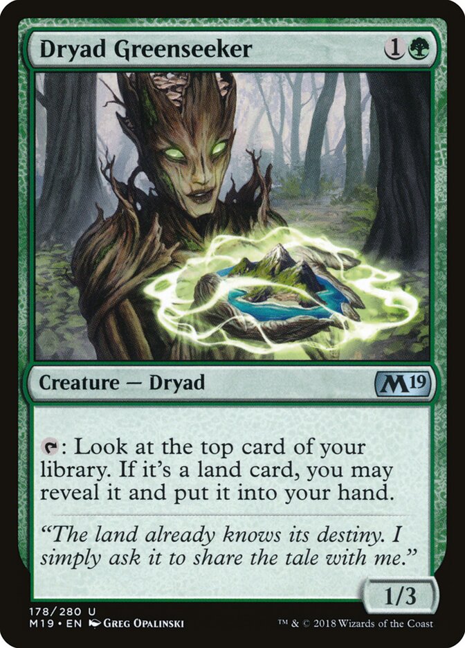 Dríade Busca-verde / Dryad Greense