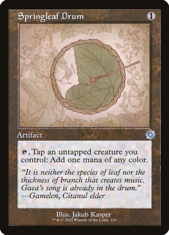 Tambor das Folhas Vernais / Springleaf Drum - Magic: The Gathering - MoxLand
