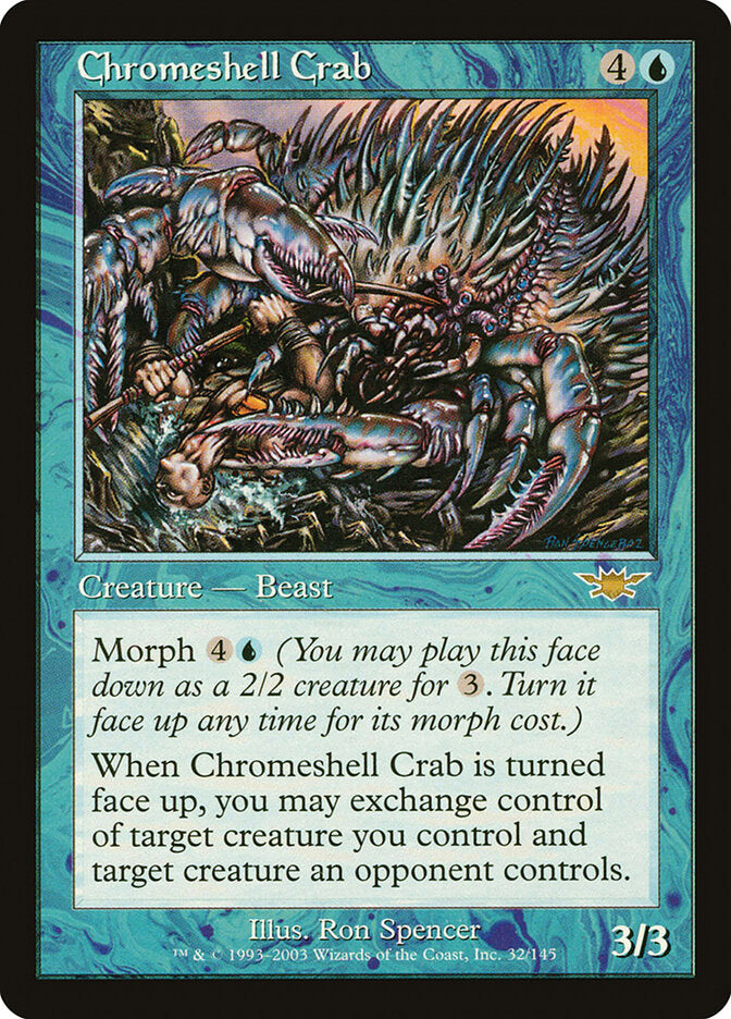 Caranguejo de Carapaça Cromada / Chromeshell Crab - Magic: The Gathering - MoxLand