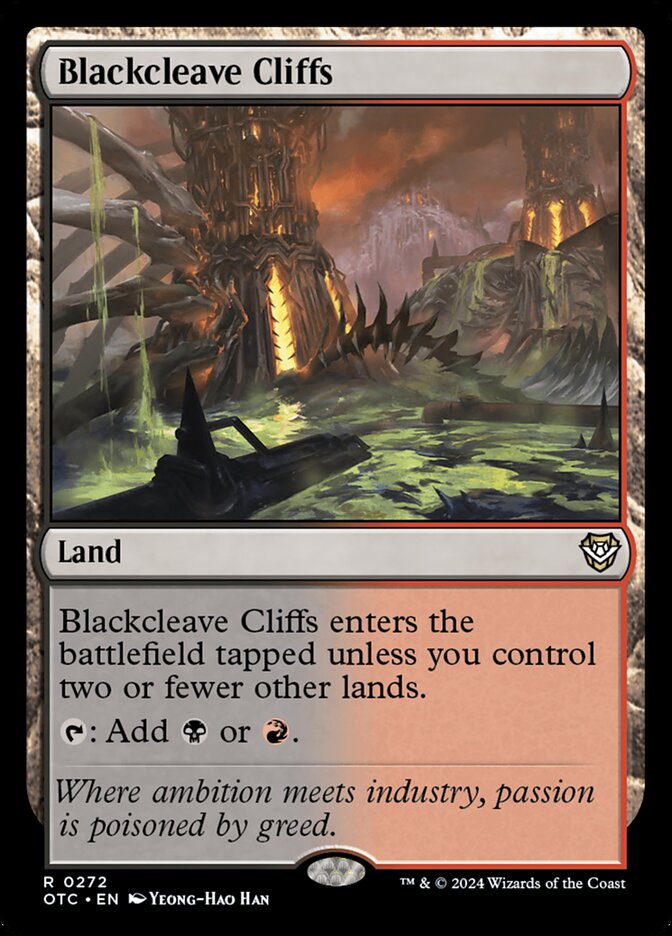 Penhascos de Fenda Negra / Blackcleave Cliffs - Magic: The Gathering - MoxLand