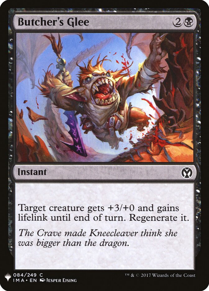 Exaltação do Carniceiro / Butcher's Glee - Magic: The Gathering - MoxLand