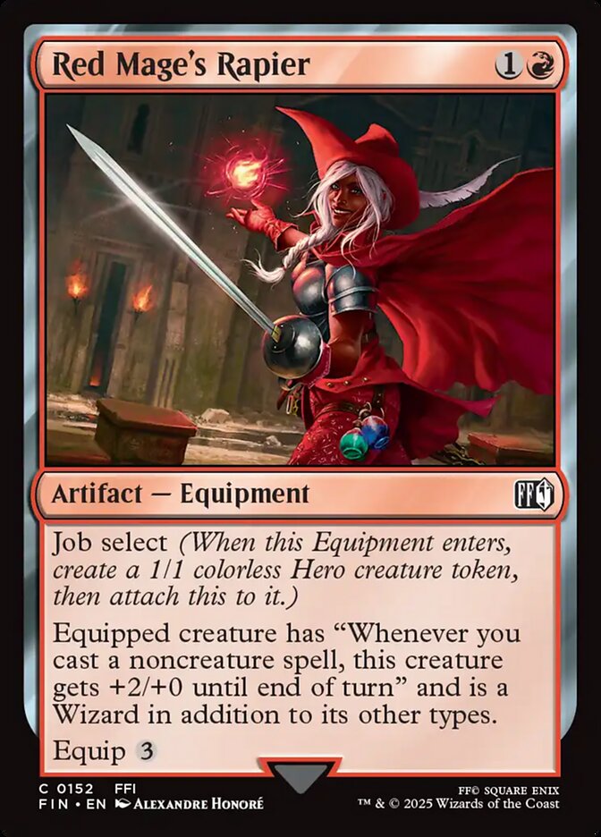 Florete do Mago Vermelho / Red Mage's Rapier - Magic: The Gathering - MoxLand