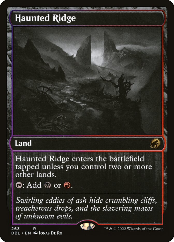Cordilheira Assombrada / Haunted Ridge - Magic: The Gathering - MoxLand