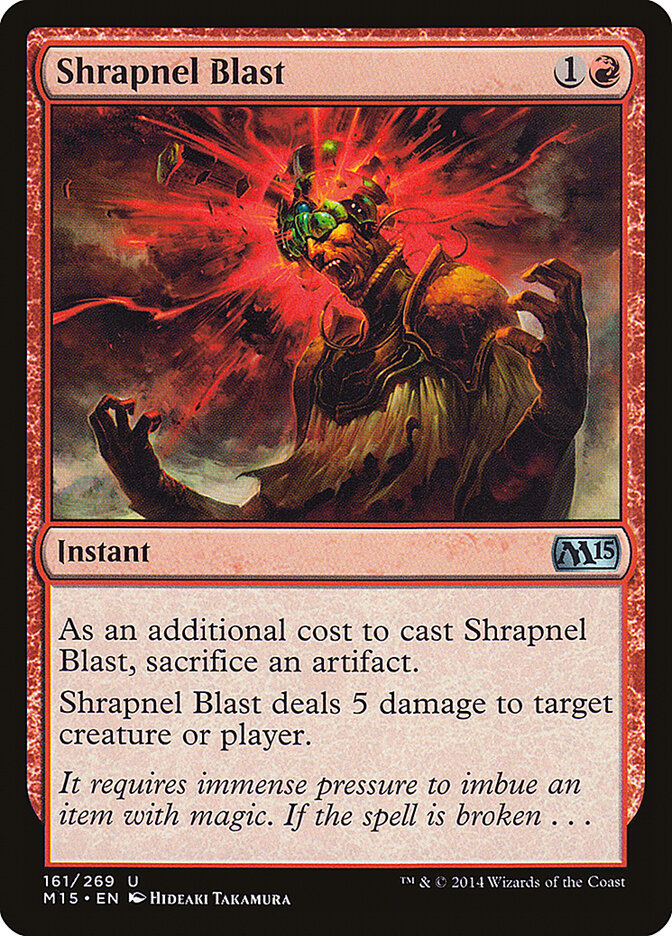 Explosão de Metralha / Shrapnel Blast - Magic: The Gathering - MoxLand