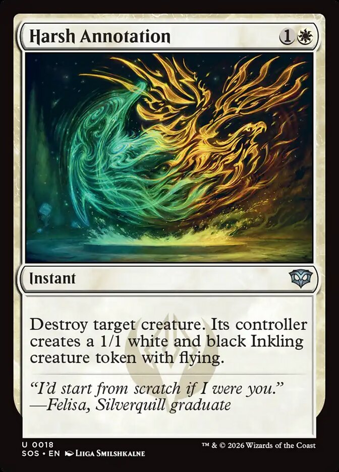 Harsh Annotation - Magic: The Gathering - MoxLand
