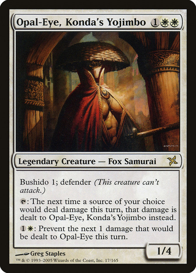 Olho-Opalino, Yojimbo de Konda / Opal-Eye, Konda's Yojimbo - Magic: The Gathering - MoxLand